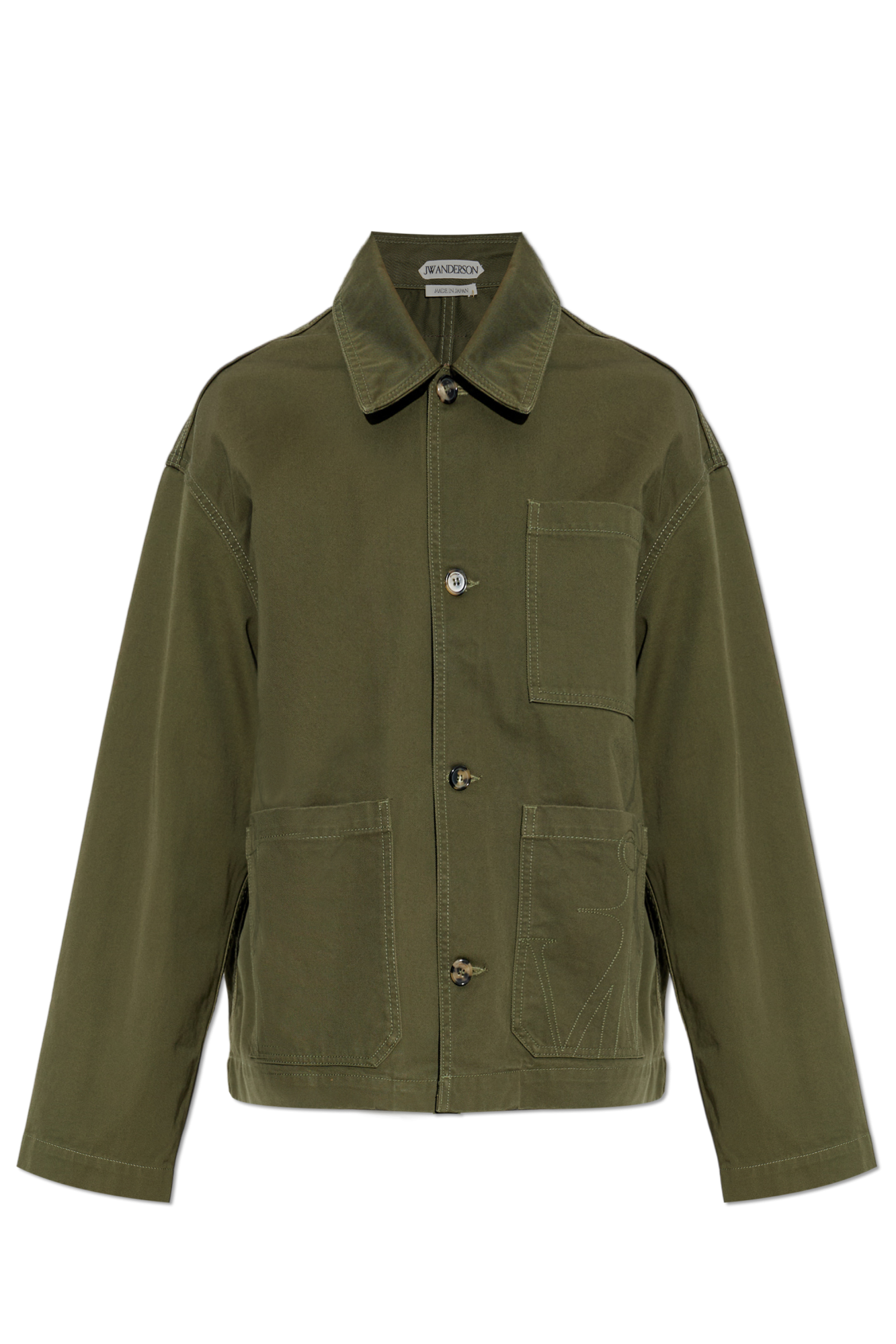 JW Anderson Denim jacket with embroidered logo | Men's | Vitkac